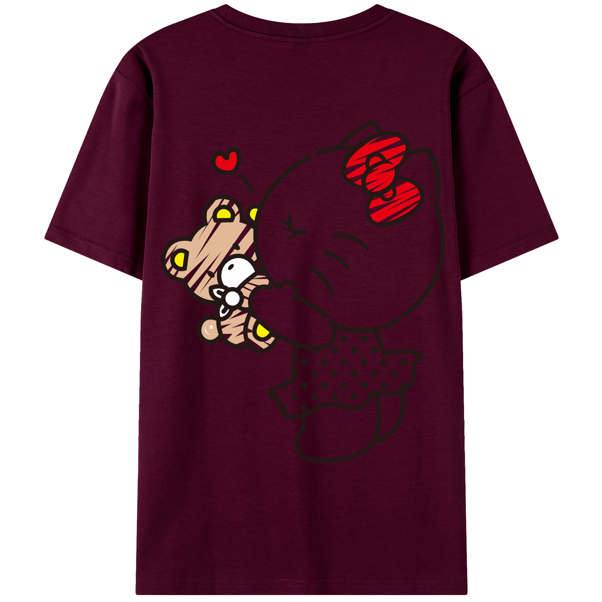 （画像用） Hello Kitty ハローキティ レディース半袖Tシャツ(バックプリント)